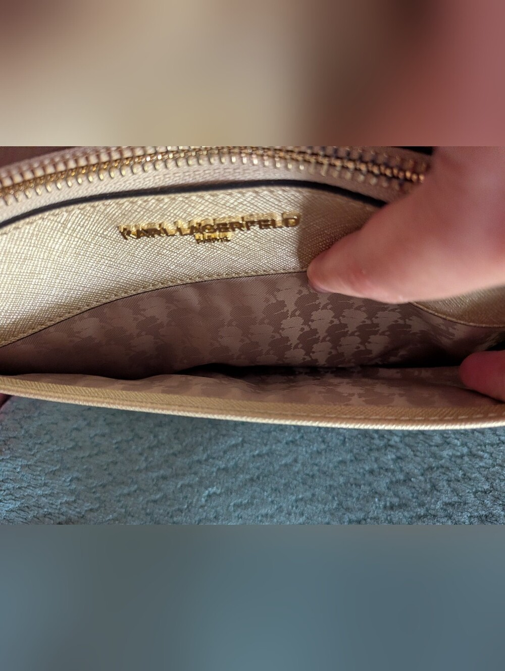 Karl Lagerfeld "Maybelle" Wristlet - Picture 5 of 10